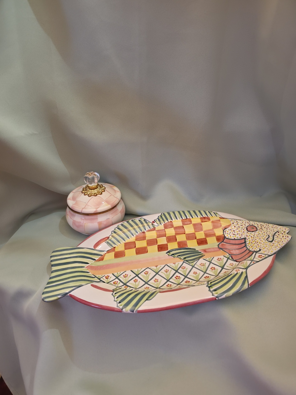 Mackenzie Childs Fish Serving Platter